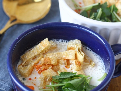 台湾風　豆乳素麺　（シェントウジャン）